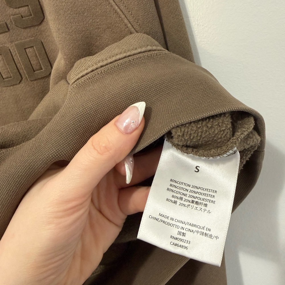 Fear of God Essentials Army Green Hoodie Size S Streetwear - Picture 6 of 9